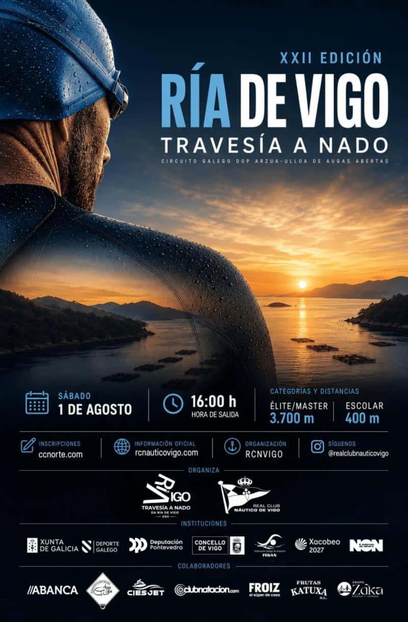 XXII TRAVESÍA A NADO RÍA DE VIGO 2026 en Vigo (3.7km, 3.7km, 3.7km, 0.4km)