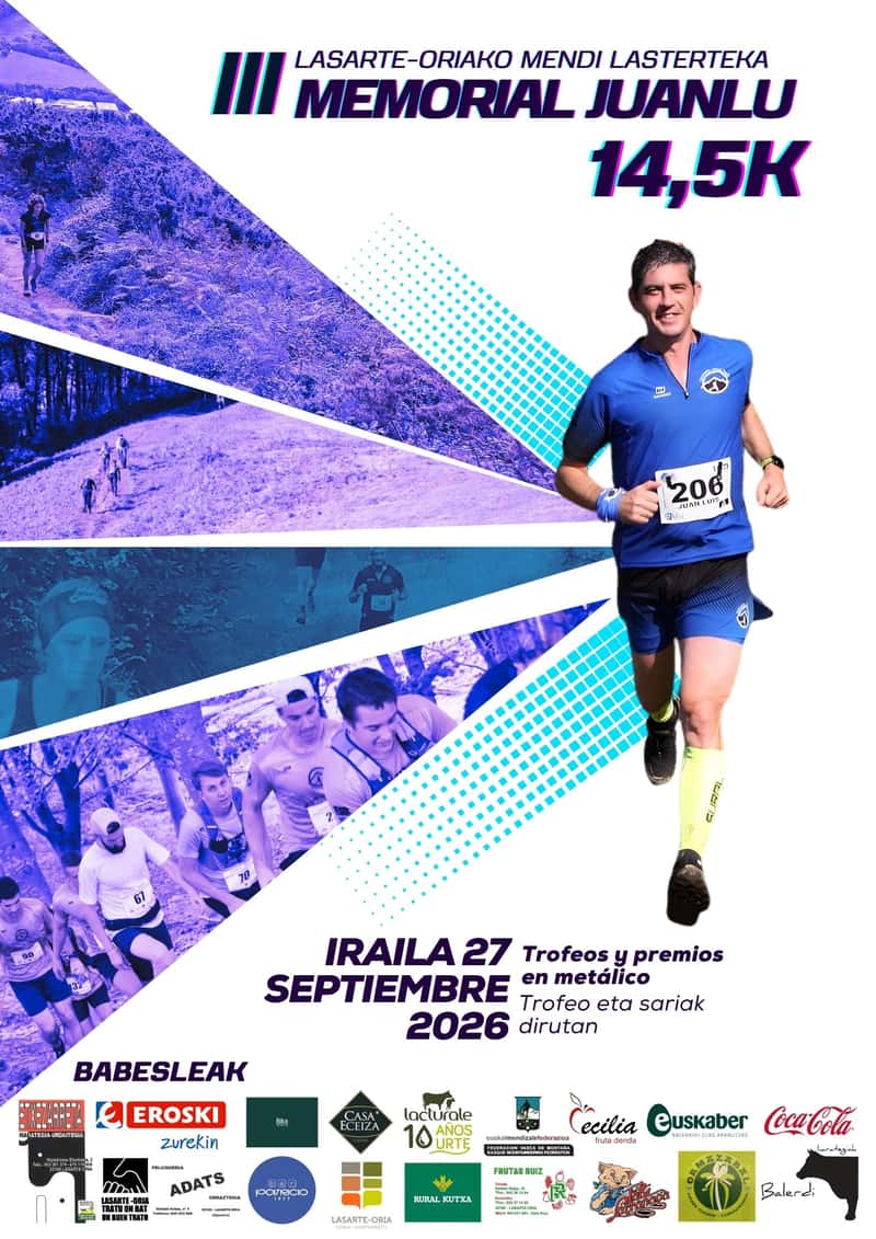 LASARTE-ORIAKO MENDI LASTERKETA III MEMORIAL JUANLU 2026 en Lasarte (14.5km)