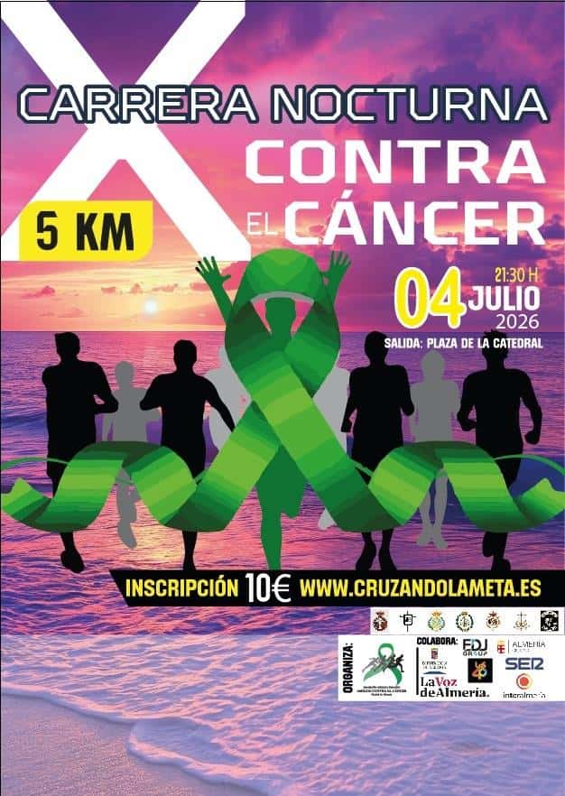 X CARRERA NOCTURNA CONTRA EL CANCER CIUDAD DE ALMERIA en Almería (5km)
