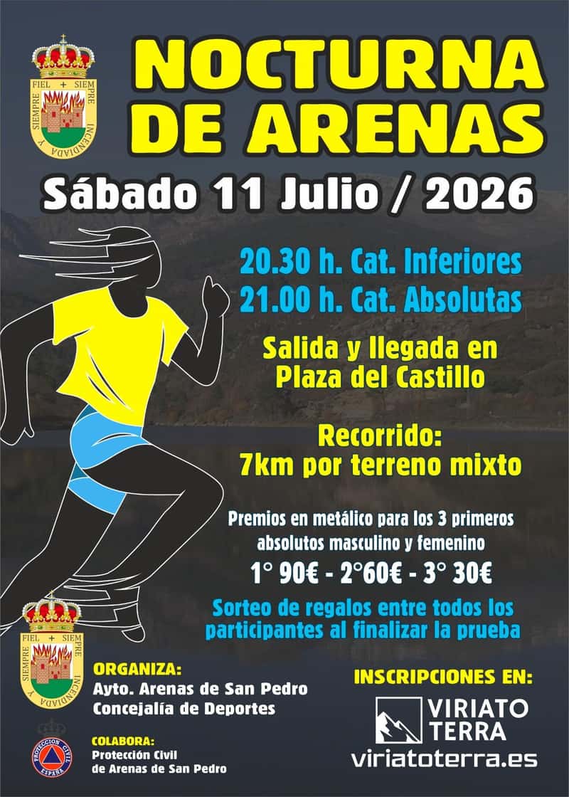 Nocturna de Arenas de San Pedro en Arenas de San Pedro (1km, 2km, 7km)