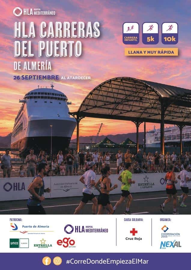 HLA Mediterráneo Carreras del Puerto de Almería 2026 en Almería (10km, 5km, 1km)