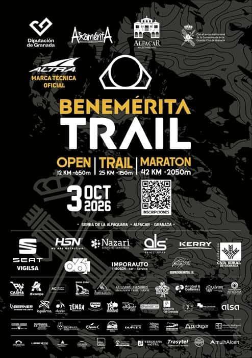 XI BENEMÉRITA TRAIL 2026 en Alfacar (12km, 25km, 42km)