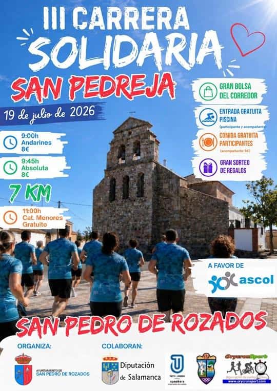 III Carrera Solidaria "San Pedreja" en San Pedro de Rozados (7km, 7km)