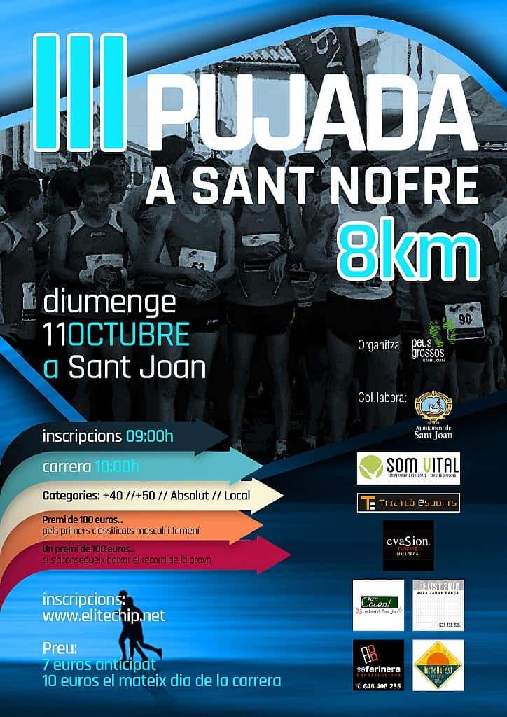 Cursa de Muntanya Puig de Sant Nofre 2015 en Sant Joan (8km)
