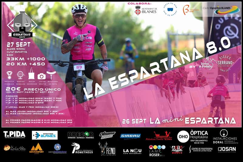La Espartana 8.0 by Dones a Pedals & Cicles Serrano en Blanes (33km, 20km)