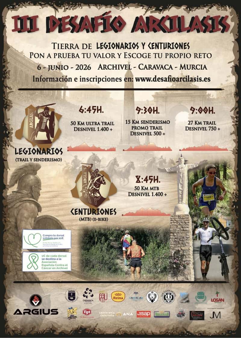 III Desafío Arcilasis en Archivel (50km, 50km, 50km, 27km, 15km, 15km)