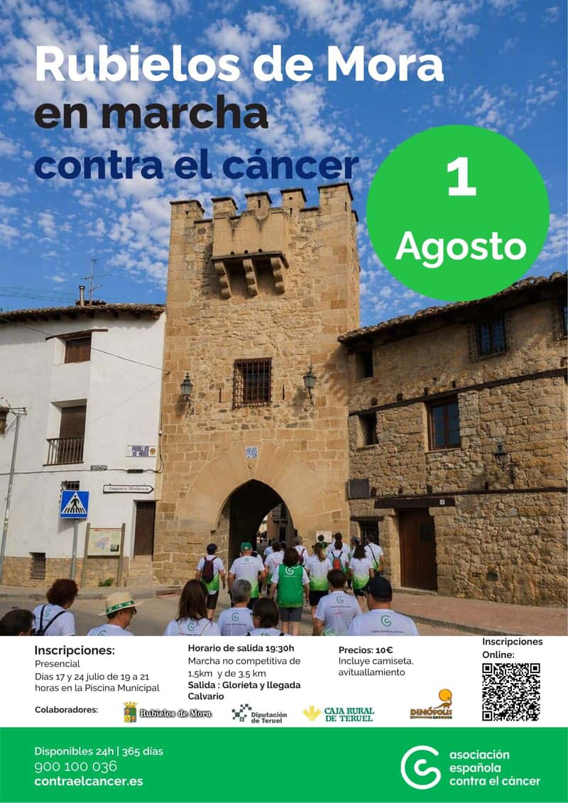 Marcha contra el Cáncer Rubielos de Mora en Rubielos de Mora (1.5km, 3.5km)