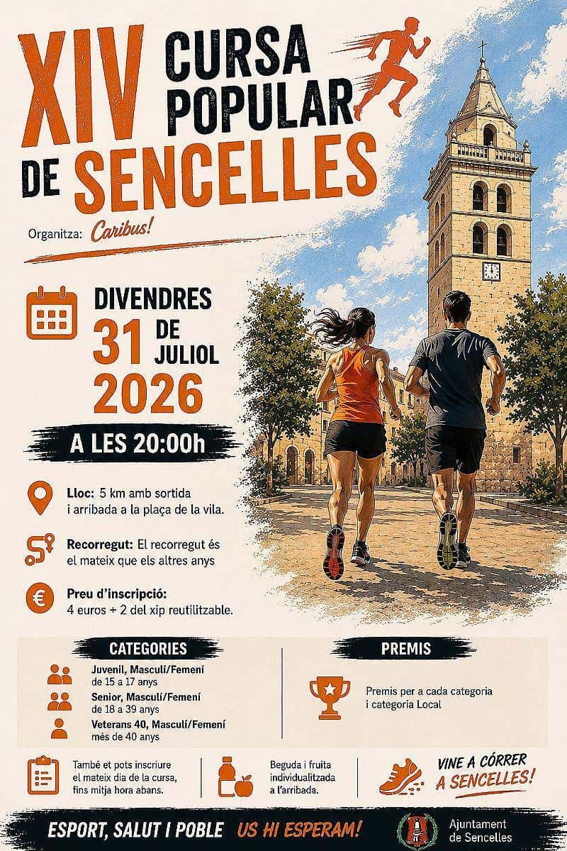 XIV Cursa Popular de Sencelles en Sencelles (5km)