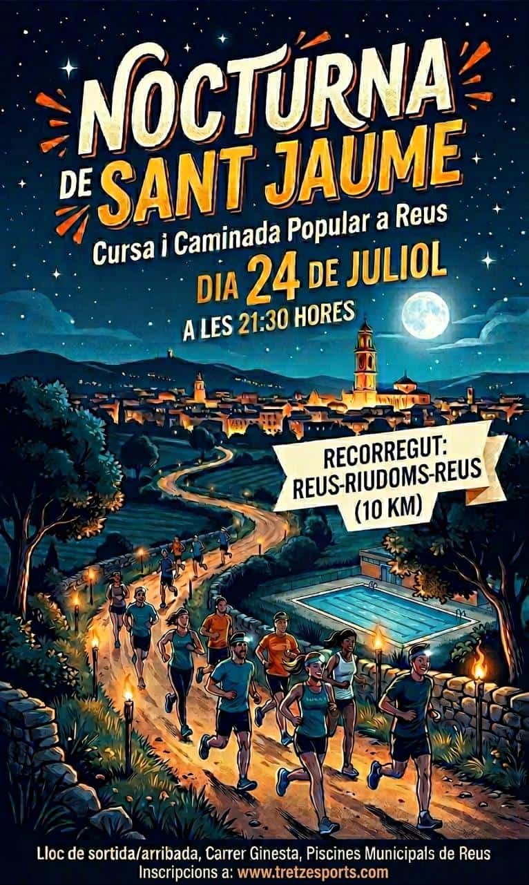 Nocturna de Sant Jaume Cursa i Caminada Popular a Reus en Reus (10km)