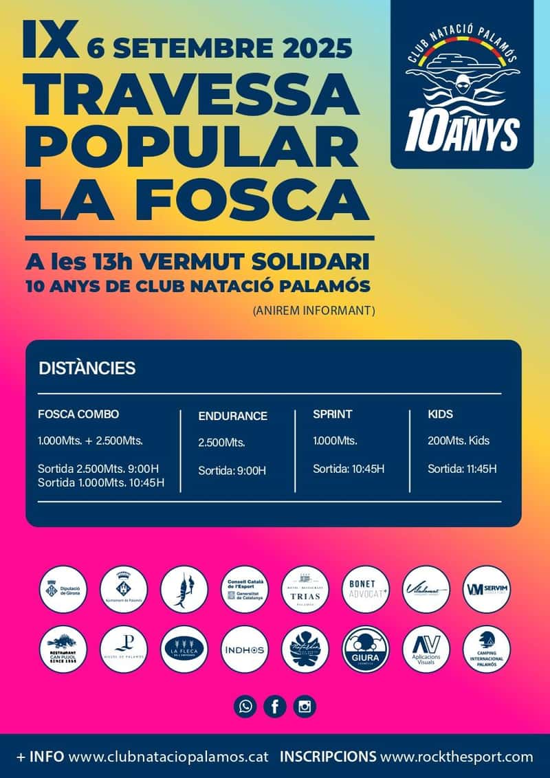 IX Travessa Popular La Fosca - Club Natació Palamós en Palamós (2.5km, 1km, 2.5km, 1km, 0.2km)