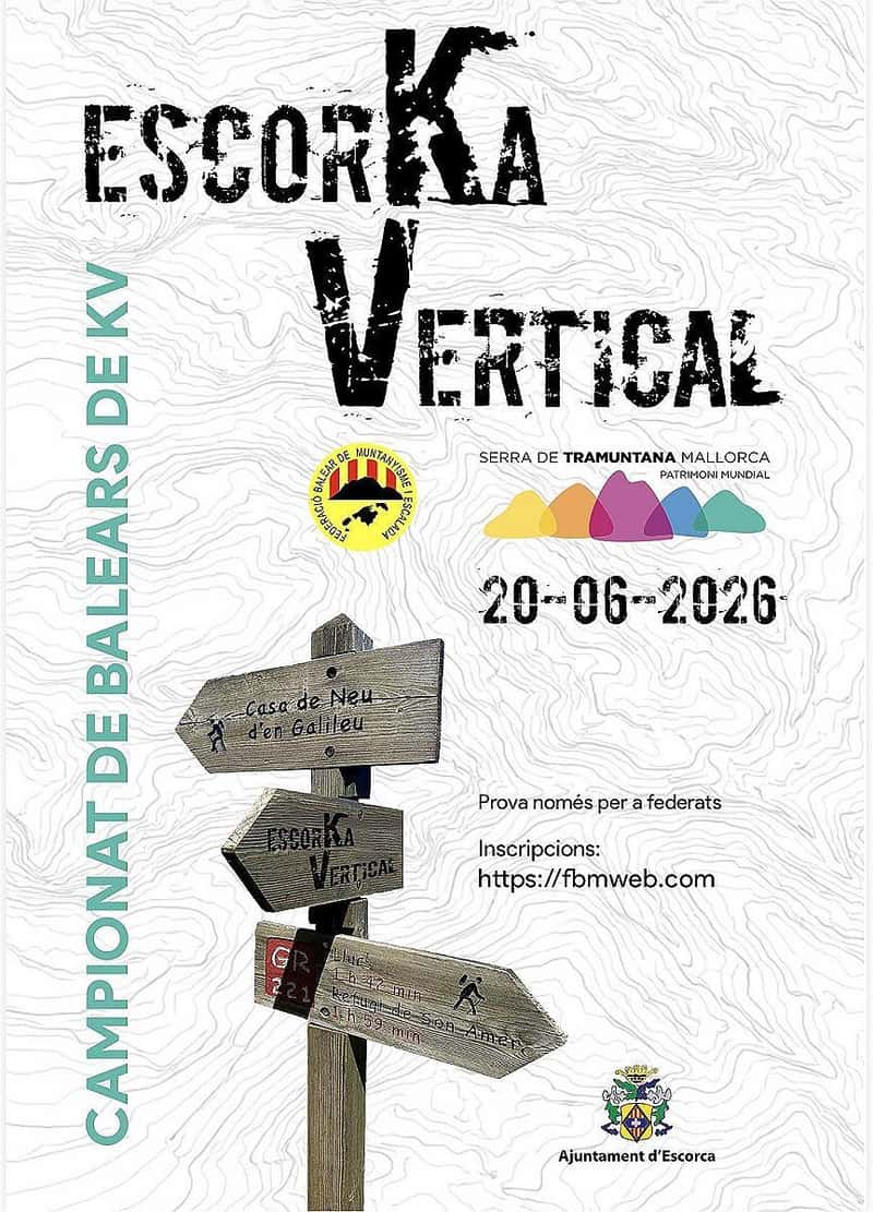 KV Escorka Vertical - Cto Balears 2026 en Escorca (5.2km, 3km)