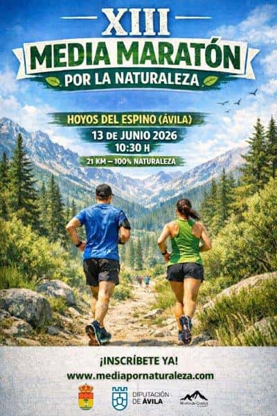 XIII Media Maratón Por La Naturaleza 2026 en Hoyos del Espino (21.097km)