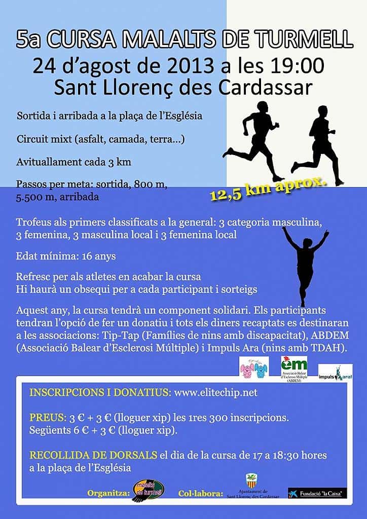V Cursa Malalts de Turmell 2013 en Mallorca, Illes Balears, España (12.5km)