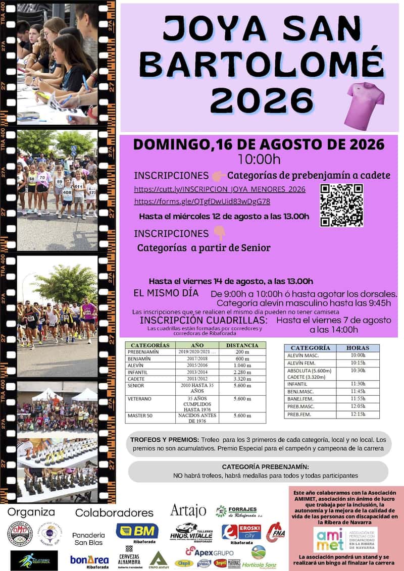 XXXVII Joya San Bartolomé en Ribaforada (0.2km, 0.4km, 1.2km, 2.2km, 3.32km, 7.6km, 7.6km, 7.6km, 5.6km)