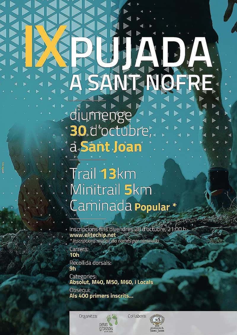 IX Pujada a Sant Nofre 2022 en Sant Joan (13.2km, 5.2km, 5.2km)