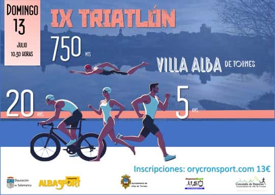 IX Triatlon Villa Alba de Tormes en Alba de Tormes (750meter, 20km, 5km)
