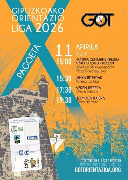 X LIGA GOL DE ORIENTACIÓN DE GIPUZKOA - PAGOETA en Laurgain (5km)