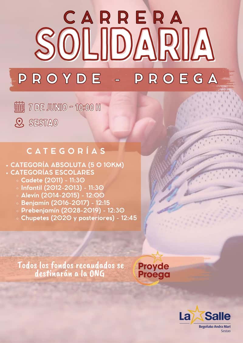 Carrera Solidaria Proyde-Proega Sestao en Sestao (10km, 5km, 1.8km, 900m, 600m, 300m, 100m)