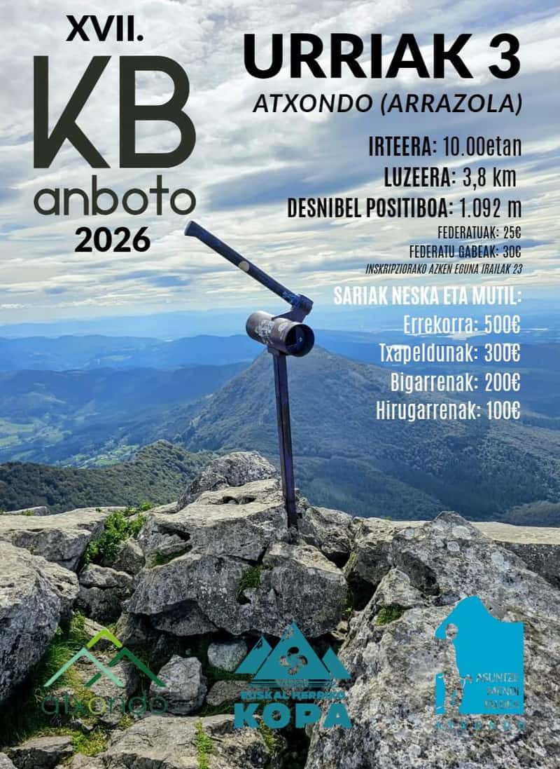 XVII. Anboto Kilometro Bertikala en Arrazola (3.8km)