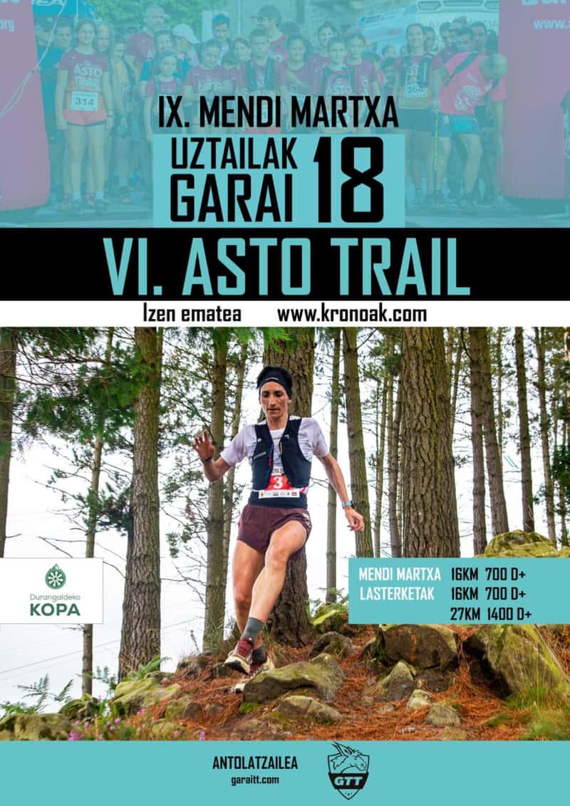 Asto Trail Mendi Lasterketa 2026 en Garai (San Migel) (26km, 16km, 16km, 16km)