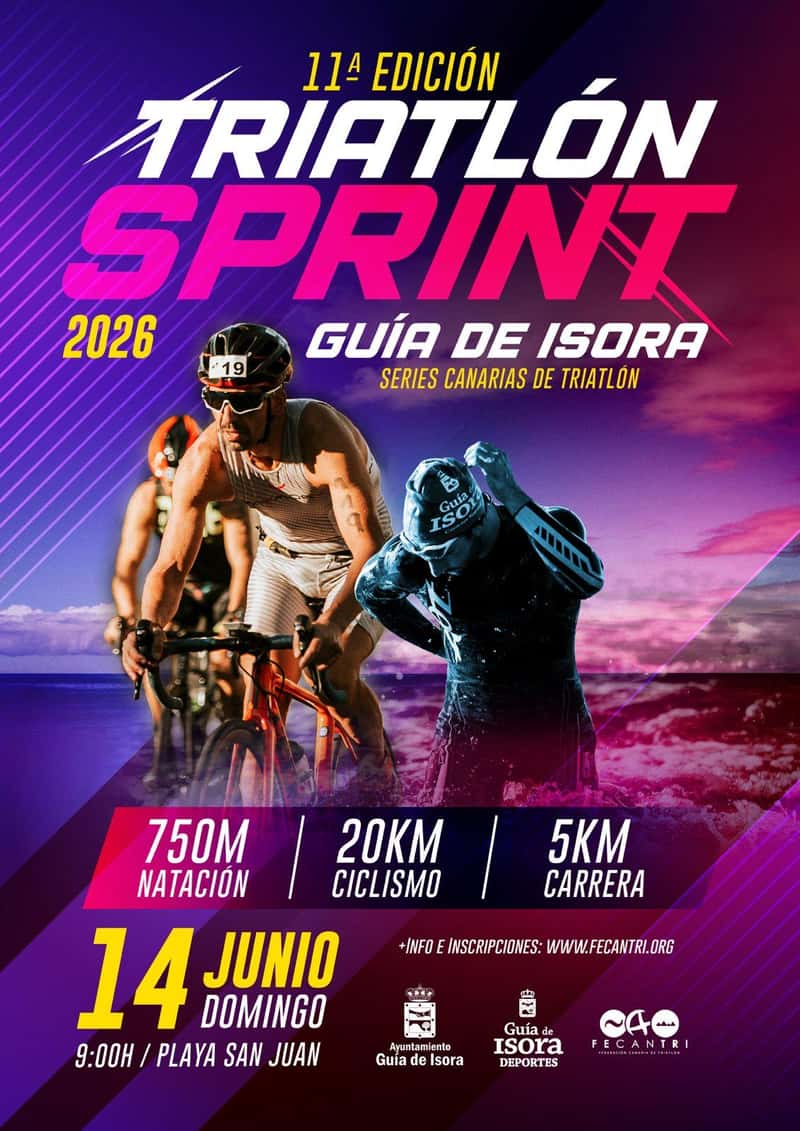 XI Triatlón Sprint Guía de Isora en Playa San Juan (0.75km, 20km, 5km)