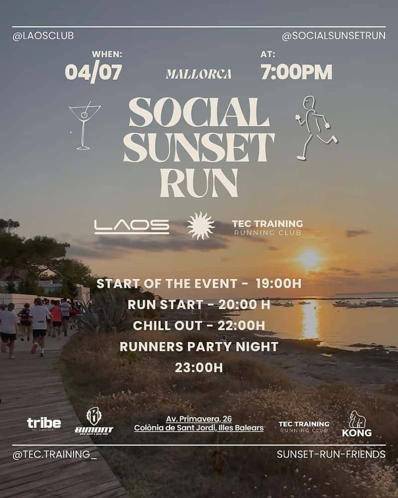 Social Sunset Run 2026 en Colònia de Sant Jordi (5km)