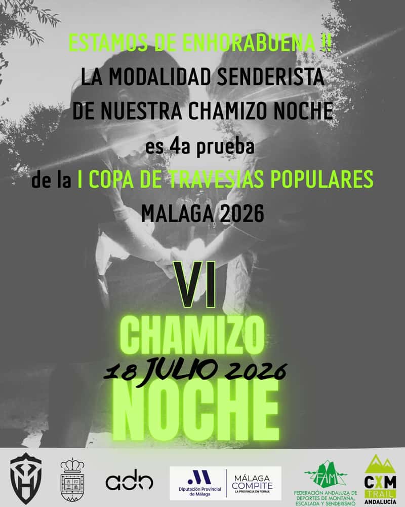 III Senderismo Chamizo de Noche Copa de Travesías Populares en Villanueva del Rosario (12km)